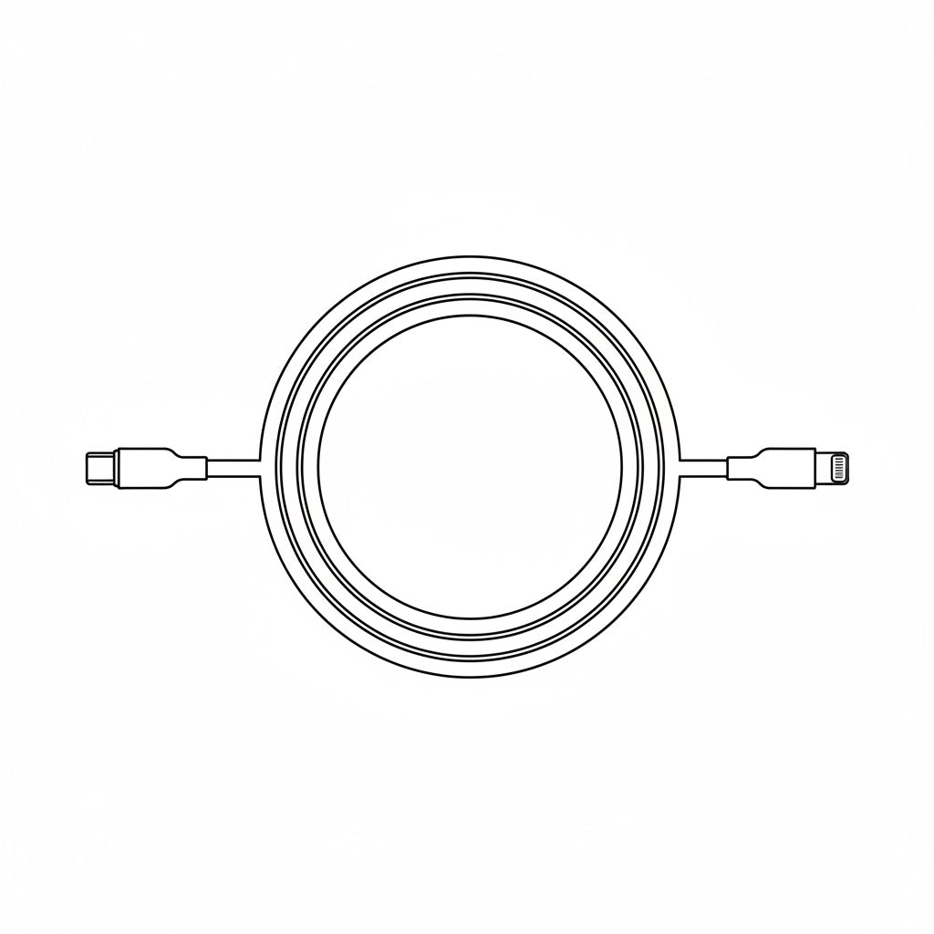 Cablu USB-C la Lightning 1m