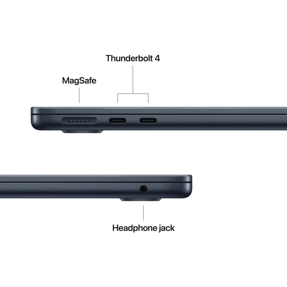 Apple MacBook Air 13" Apple M4 13.6 inch SSD 16 GB,10 nuclee CPU, 8 nuclee GPU, Midnight, 256GB, Nou sigilat