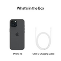Apple iPhone 15 Black, 128GB, Nou sigilat