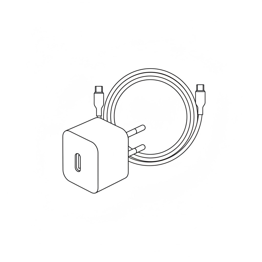 Adaptor 20W USB-C + Cablu 1m (cadou)