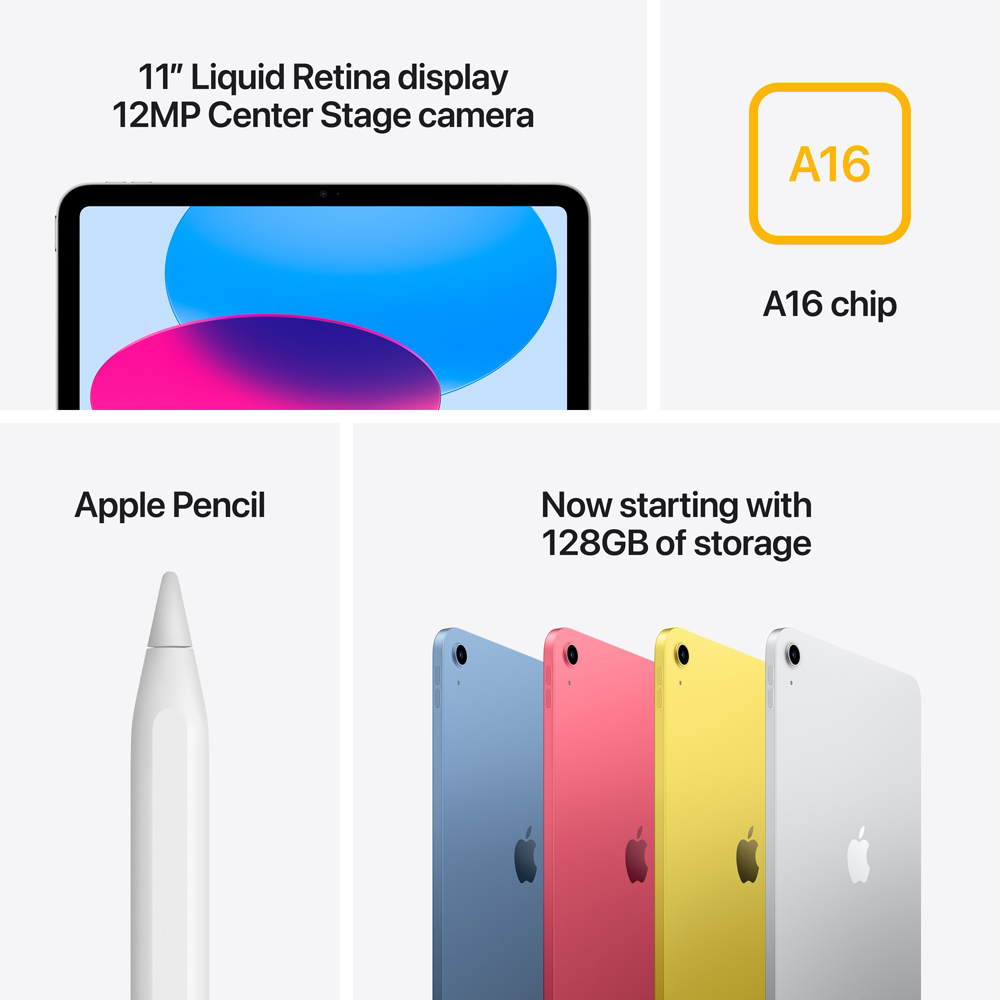 Apple iPad 11 (A16) Wi-Fi, Blue, 256GB, Nou sigilat