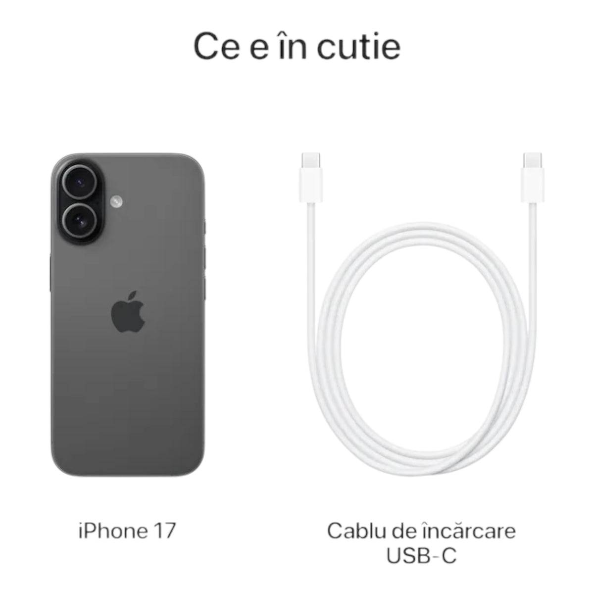 iPhone 17 Black, 256GB, Nou sigilat