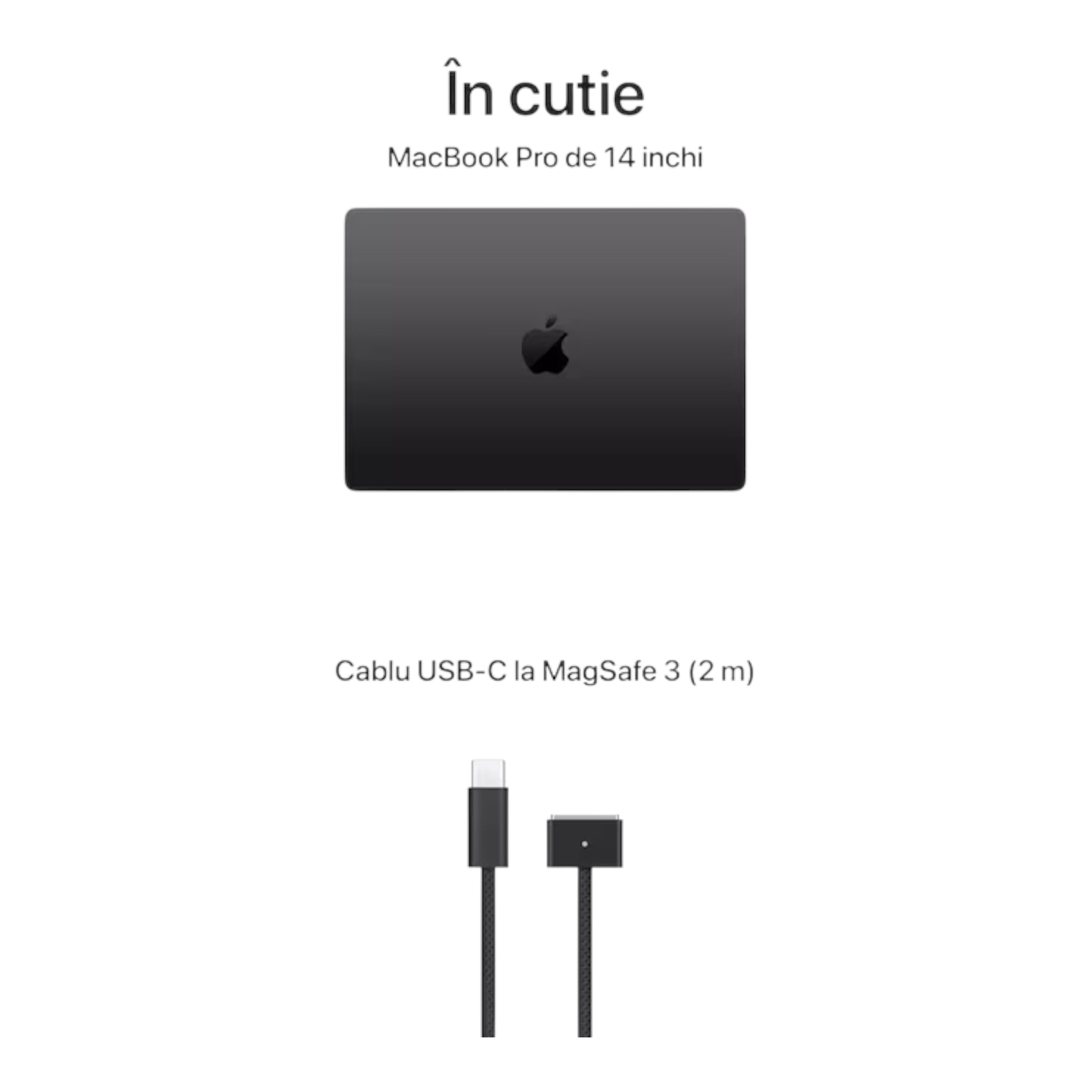 Apple MacBook Pro 14" cu procesor Apple M5 10 nuclee CPU si 16 nuclee GPU SSD, Space Black, 1TB, Nou desigilat
