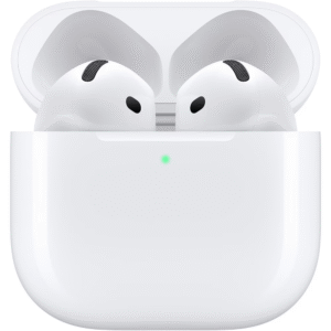 Casti APPLE AirPods 4, True Wireless, Bluetooth, In-Ear, Microfon, Noise Cancelling, Carcasa Incarcare USB-C, alb