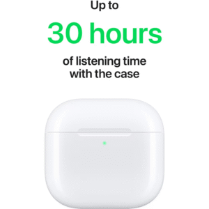 Casti APPLE AirPods 4, True Wireless, Bluetooth, In-Ear, Microfon, Noise Cancelling, Carcasa Incarcare USB-C, alb - imagine 4